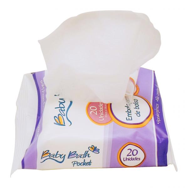 Lenços Umedecidos Baby Bath Pocket - Brasbaby