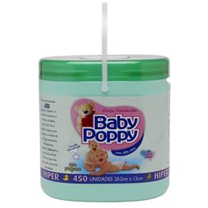 Lenços Umedecidos Baby Poppy Balde