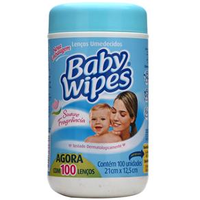 Lenços Umedecidos Baby Wipes C/ 100 Unidades
