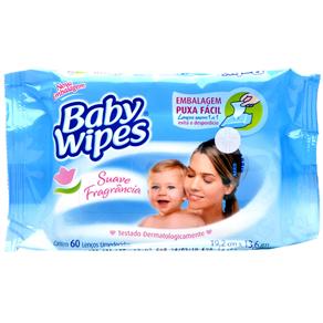 Lenços Umedecidos Baby Wipes C/ 60 Unidades
