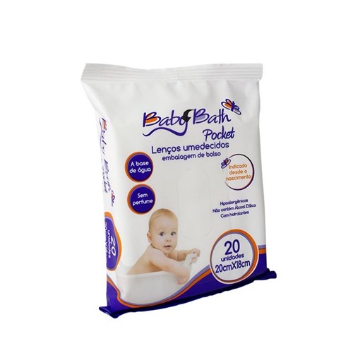 Lenços Umedecidos Pocket Baby Bath