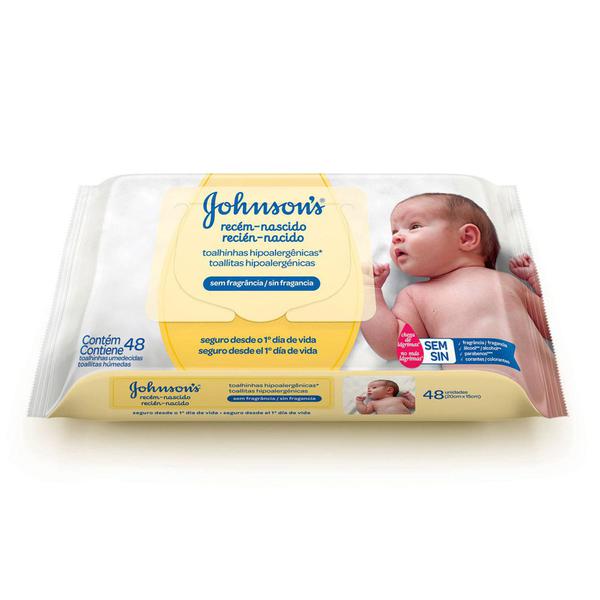 Lenços Umedecidos - Recém Nascido - 96 Unidades - Johnsons Baby - Johnson e Johnson
