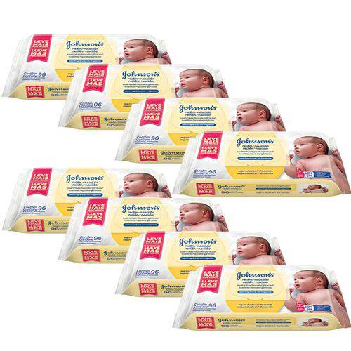 Lenços Umedecidos Recém Nascido Johnson’s Baby com 768 Unidades