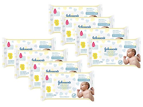 Lenços Umedecidos Recém Nascido Johnsons Baby com 768 Unidades