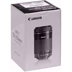 Lente Câmera Canon Ef-s 55-250mm F/4-5.6 Is Stm