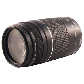 Lente Canon EF75 300MM F/4-5.6 III – Preto
