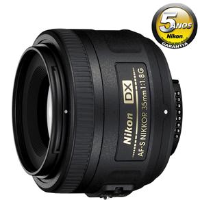 Lente Fixa Nikon Nikkor JAA132DA/AF-S DX 35mm F/1.8G - Preta