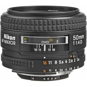 Lente Nikon AF Nikkor 50mm F/1.4D Autofoco