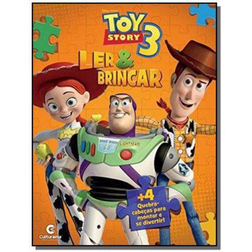 Ler e Brincar - Toy Story 3 ( Inclui 04 Quebra-cabecas )