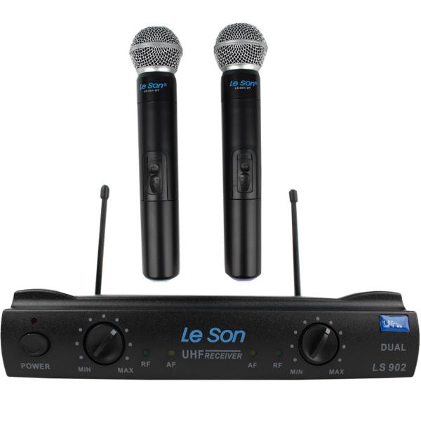 LeSon LS902-HT/HT Microfone Duplo de Mão Sem Fio Uhf