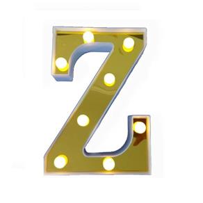 Letra Led 3D Espelhada Luminaria Decorativa - Z
