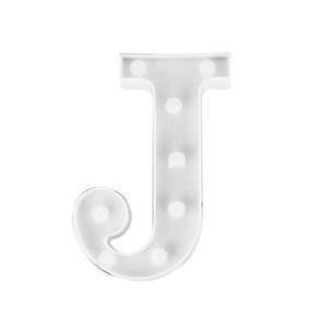 Letra Led 3D Luminária Decorativa - J