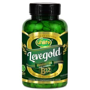 Levegold + Vitamina B12 450 Comprimidos de 450mg - Sem Sabor - 450 Cápsulas