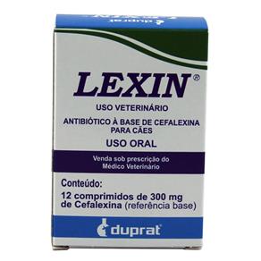 Lexin 300mg C/ 12 Comp Antibiótico para Cães - Duprat