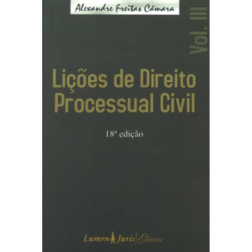 Lições de Direito Processual Civil - Vol.3