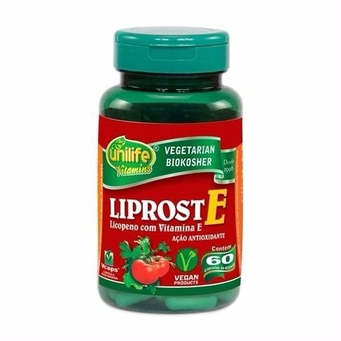 Licopeno com Vitamina e - Liprost e - Unilife - 60 Cápsulas (Sem Sabor)