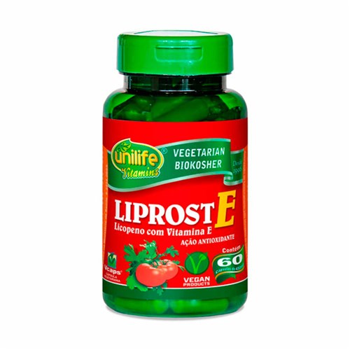 Licopeno com Vitamina e Liprost Unilife 60 Cápsulas de 450Mg