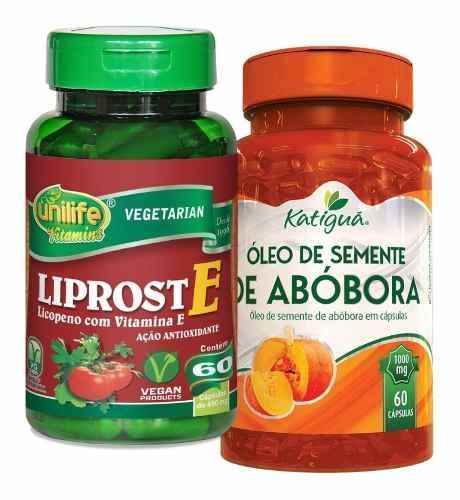 Licopeno Liprost e + Óleo de Semente de Abóbora 2X60 Cáps (Natural)