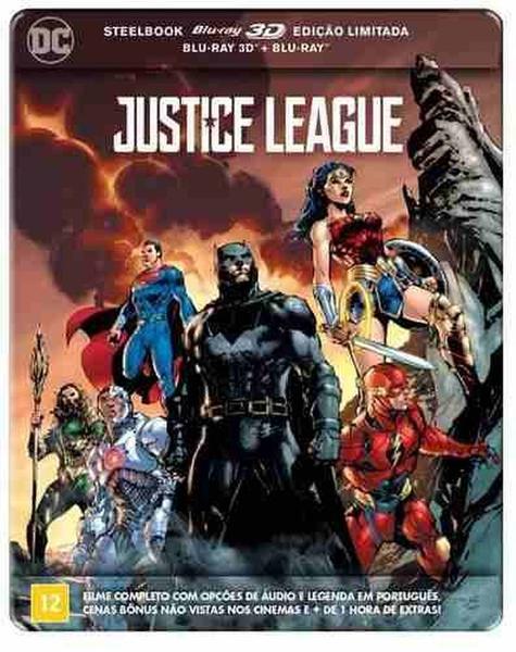 Liga da Justiça - Steelbook (Blu-Ray 3D + Blu-Ray) - Warner