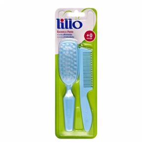 Lillo - Conjunto de Escova e Pente Azul