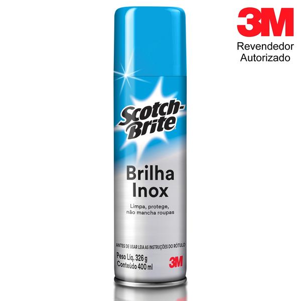 Limpa Brilha Inox Scotch-Brite 3M 400ml