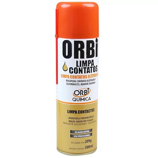 Limpa Contatos Elétrico Spray 300ml Orbi