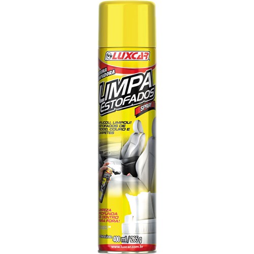 Limpa Estofados Spray 2600 400Ml Luxcar Luxcar