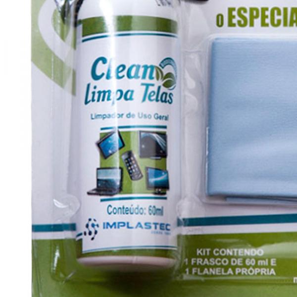 Limpa Telas com Flanela Clean Incolor IMPLASTEC - Implastec