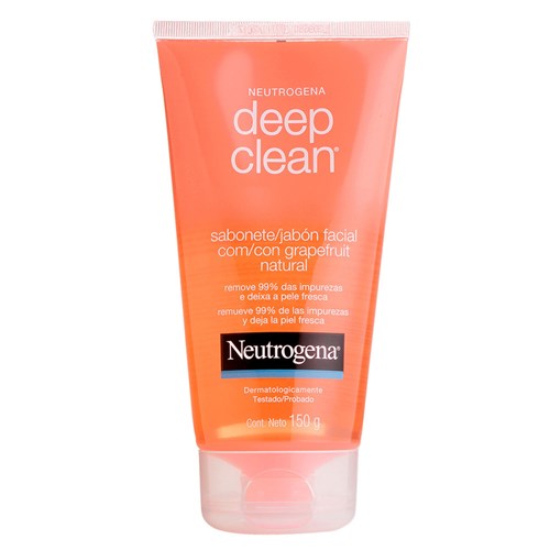 Limpeza Facial Neutrogena Deep Clean Grapefruit Sabonete Facial 150G