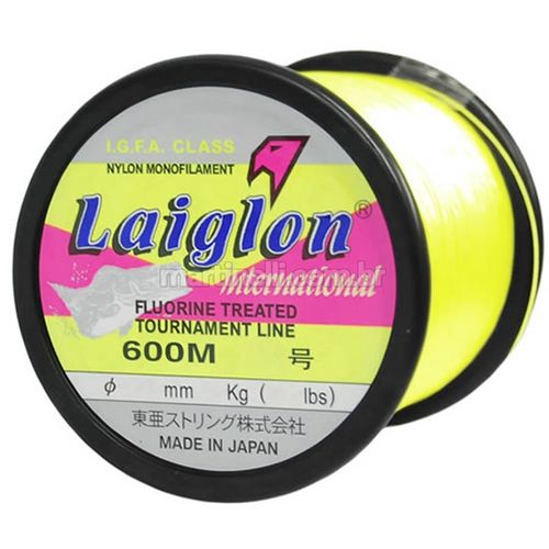 Linha Monofilamento Laiglon Amarela 0,37mm - 600m