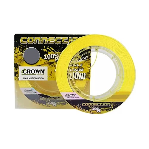 Linha Multifilamento Connection 9x Yellow 150 Metros - Crown 0,16mm