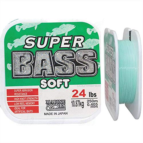 Linha Super Bass 24 Libras 0,40mm 250 Metros Verde - Marine Sports