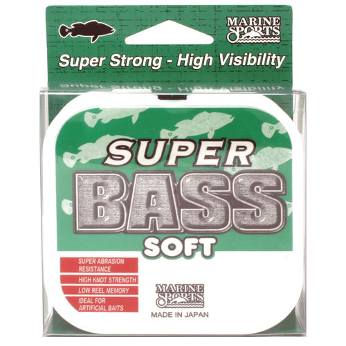 Linha Super Bass Soft 13 Libras 0,28mm 250 Metros Verde - Marine Sports