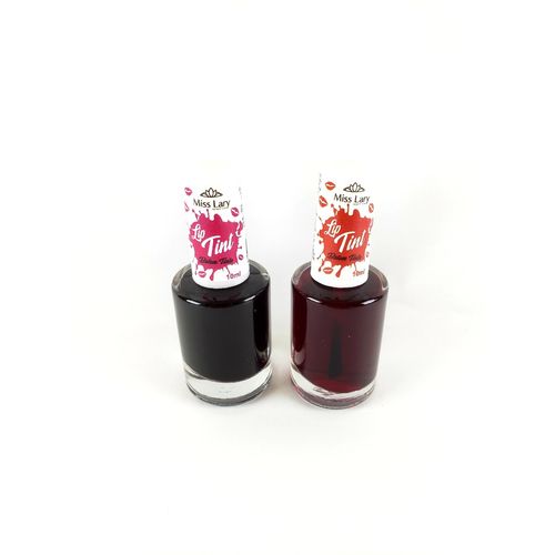 Lip Tint Miss Lary 10ml / Cores Cereja e Vermelho - 2 Unidades
