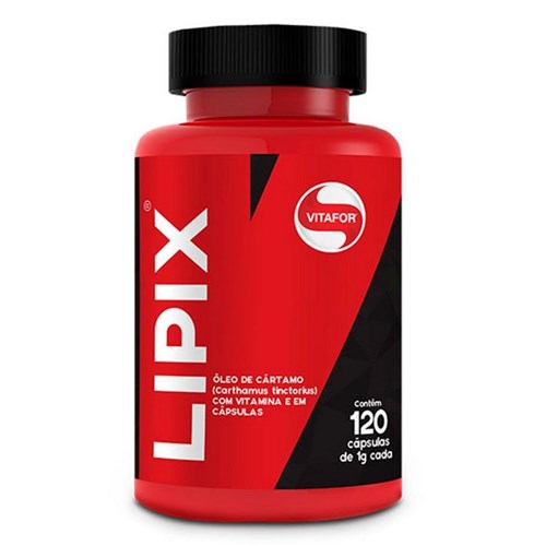 Lipix (Óleo de Cártamo, Vitamina E) - 120 Cápsulas - Vitafor