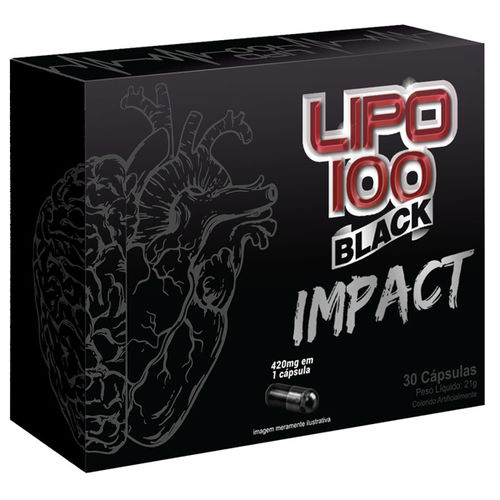 Lipo 100 Black Impact 30 Cápsulas Intlab