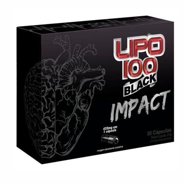 Lipo 100 Black Impact - 30 Cápsulas - Intlab