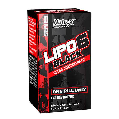 Tudo sobre 'Lipo 6 Black Nutrex Original Importado 60caps Queimador Gordura'