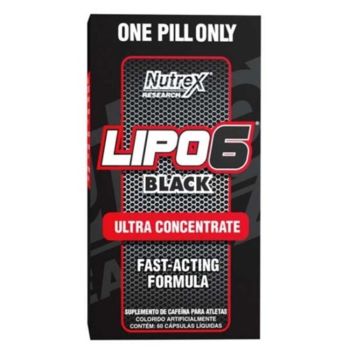 Lipo 6 Black Ultra Concentrado Nacional Nutrex - 60 Caps