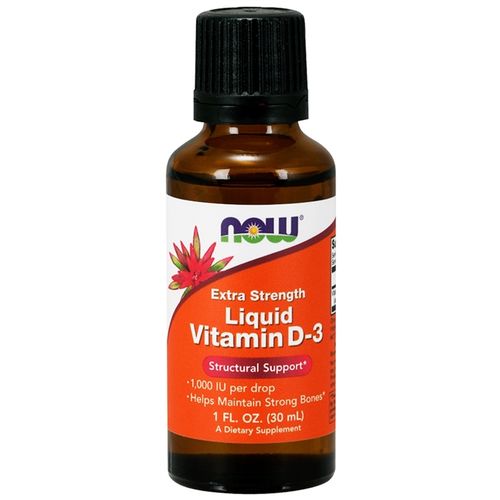 Liquid Vitamin D-3 1000 UI (30ml) - Now Sports