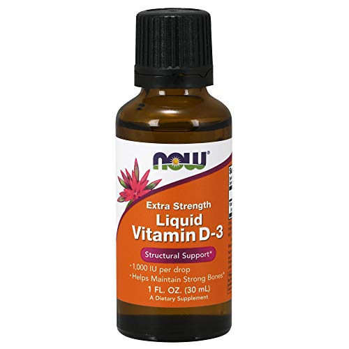 Liquid Vitamin D-3 1000 UI (30ml) - Now Sports
