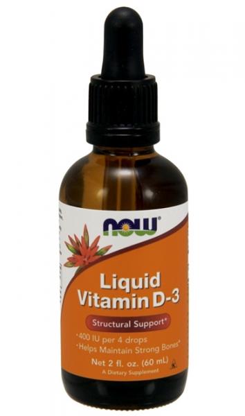 Liquid Vitamin D-3 (60ml) - Now Sports