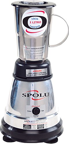 Liquidificador Gourmet Luxo 1 Litros em Aço Inox Spolu - 220V