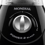 Liquidificador Mondial Power 2I BLACK 370W - L-29 Preto 220 VOLTS