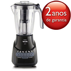 Liquidificador Philips Walita RI2044 Preto 600W 1,5 Litros 5 Velocidades Espátula e Filtro