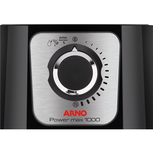Liquidificador Power Max LN55 Arno, 15 Vel, 1000W, Preto - 220V
