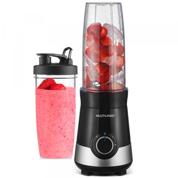 Liquidificador Shake 800Ml 220V Preto e Prata Multilaser - BE014