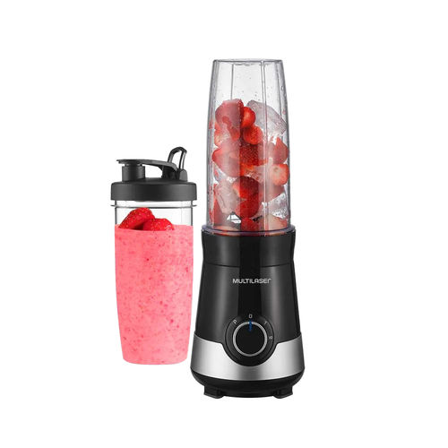 Liquidificador Shake Multilaser 300w 800ml Preto e Prata