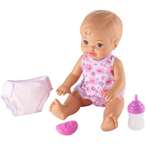 Tudo sobre 'Little Mommy - Bebê Faz Xixi - Hora de Fazer Xixi Morena FBC88/FBC90 - Mattel'