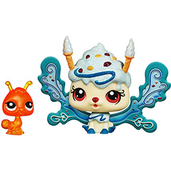 Littlest Pet Shop Fairies Figuras Ice Cream Sprinkle Fairy e Seu Amiguinho 38867/A1564 - Hasbro